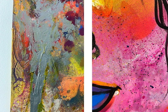 Image 1 of YOUTHONE - Golden pulse of the city - Artist canvas