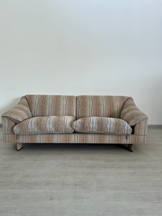 Image 1 of Poltrona Frau - Sofa - Wood, Fabric - Set of Two Sofas