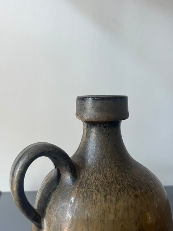 Rudi Stahl studio vase – brown ceramic – Mid Century Modern (photo 3 of 5)