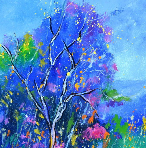 Blaue Wiese