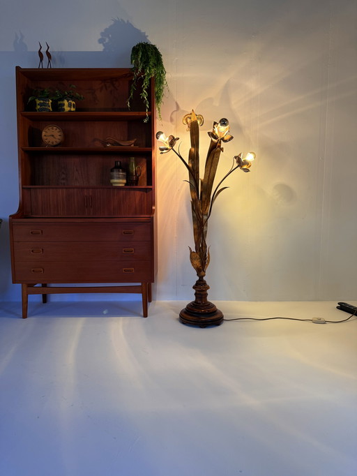 Vintage Hollywood Regency floor lamp, Hans Kögl '70