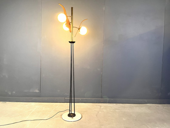 Image 1 of Mid century italian floor lamp attr. to Stilnovo, 1950s