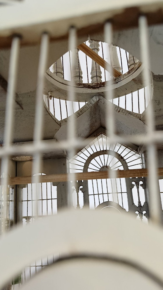 Image 1 of Jaula de pájaros victoriana francesa de mediados de siglo