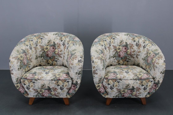 Image 1 of 1940er Jahre Paar Clubsessel, Tschechoslowakei