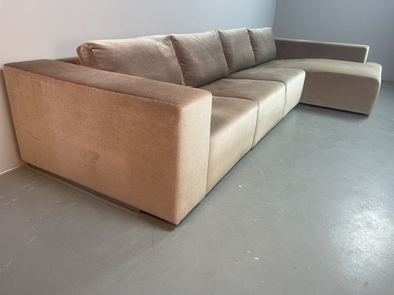 Eccezionale Divano Modulare Walter Knoll in Velluto Champagne. Germania, anni '70. Rif.: SM2000 (photo 10 of 15)