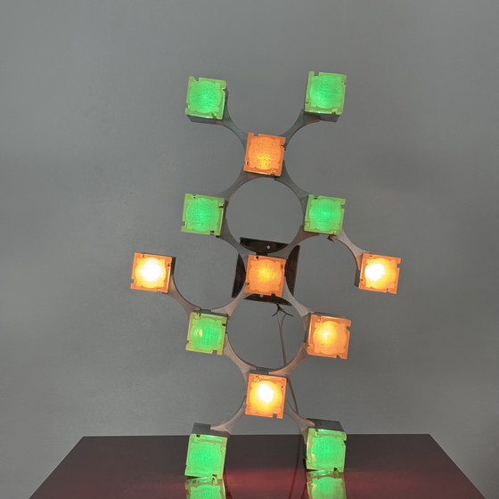 Image 1 of Sciolari Cubic pendant lamp, 1970s design