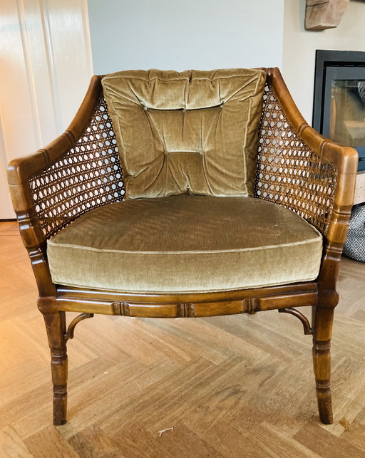 70S Giorgetti Armchair, Hollywood Regency Style