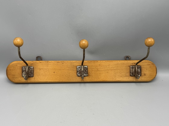 Image 1 of Retro Mid - Century Coat Rack - Authentic & Characterful