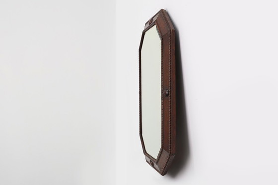 Image 1 of French Art Deco Mirror in Wood, circa 1920