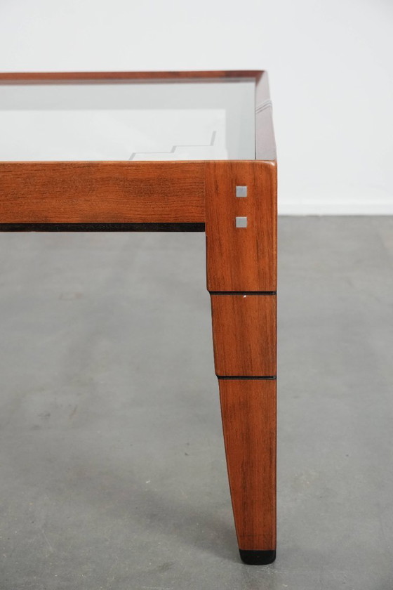 Image 1 of Mesa de centro de diseño Art Déco de Schuitema de la serie Decoforma con tablero de cristal