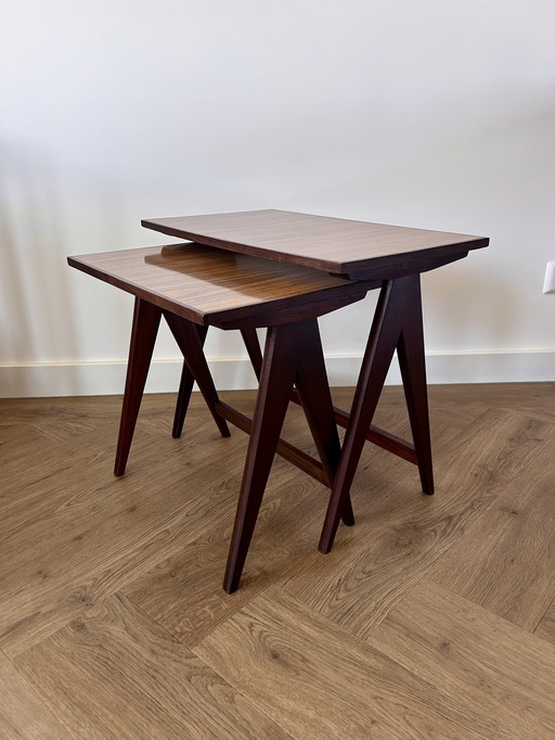 Vintage 1960s Side Table Set/Nesting Tables