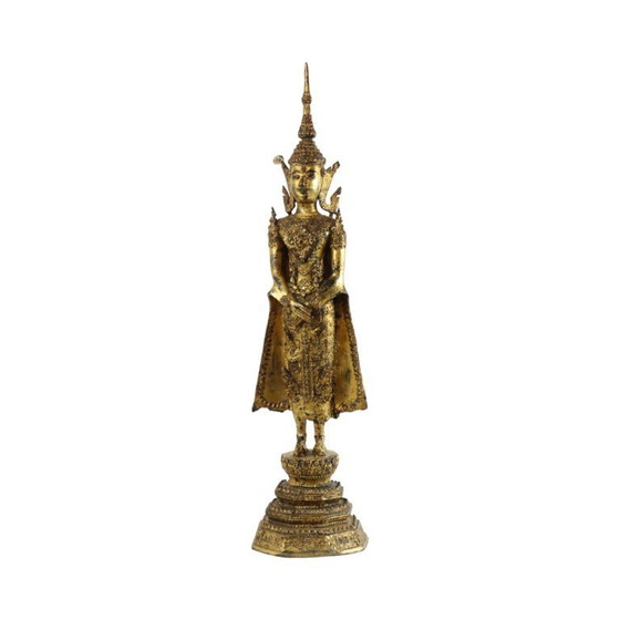 Image 1 of Grand Bouddha debout en bronze