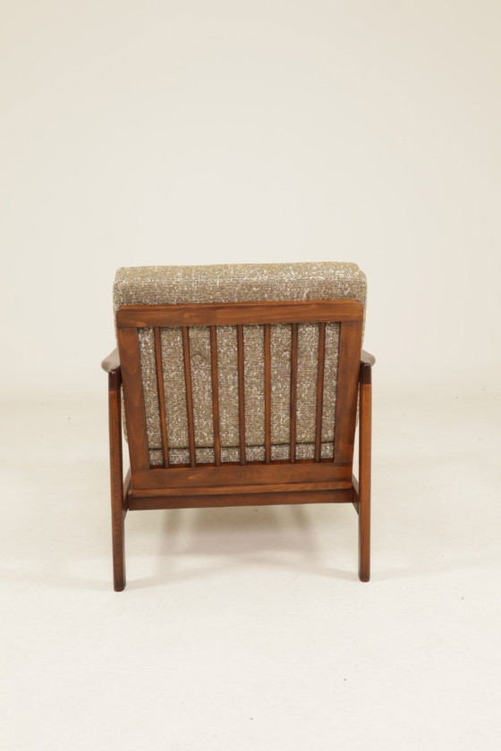 Image 1 of Scandinave modern longue chair green granola 1960 design by Z.Baczyk