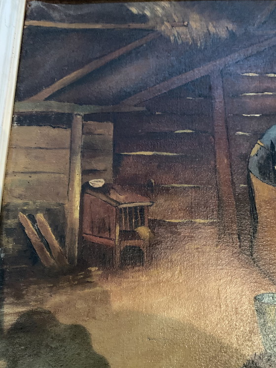 Image 1 of Olieverf schilderij 