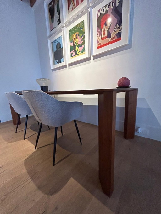Walnut dining table