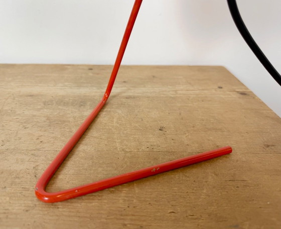Vintage Red Table Lamp by Josef Hurka for Drupol, 1960s I – Iron, Metal (photo 7 of 21)