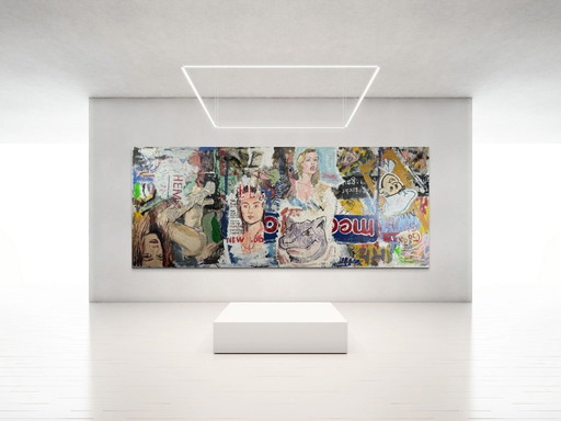 Peter Klashorst – Mixed media on canvas (very large)