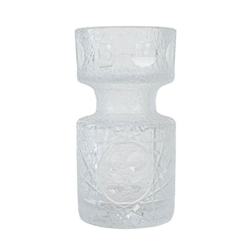 Vase en verre, design scandinave, années 1960, fabriqué au Danemark