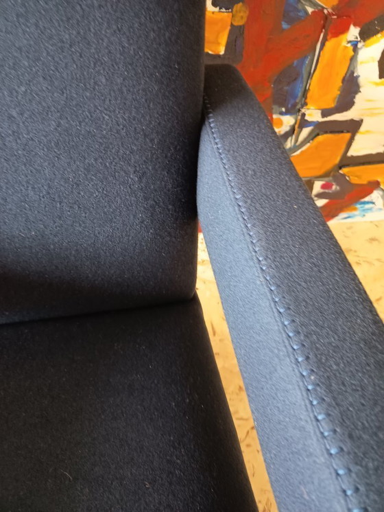 Image 1 of CASSINA Utrecht 637 armchair in Midnight BLUE Kvadrat wool by Gerrit Rietveld