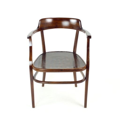 Sillón de madera curvada de Otto Wagner para Thonet n.º 6048, Austria, c. 1900