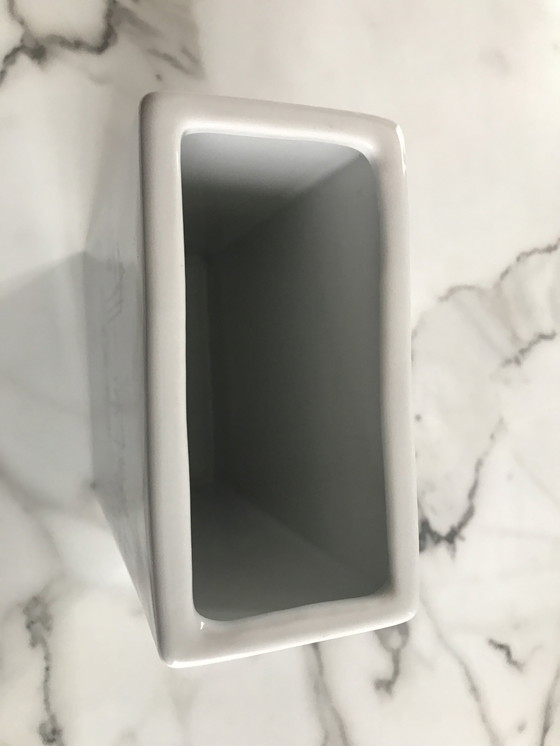 Image 1 of Rectangular Vase "The Towers of La Rochelle" France