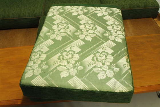 Interier n.p. PRAHA Pohovka 54-16 divano letto, verde, Divani letto, Legno, Tessile, Vintage (foto 14 di 15)