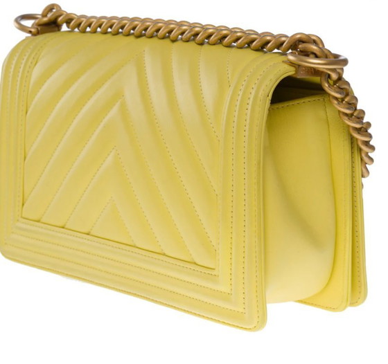 Image 1 of Borsa CHANEL Ragazzo in pelle gialla - 1012015