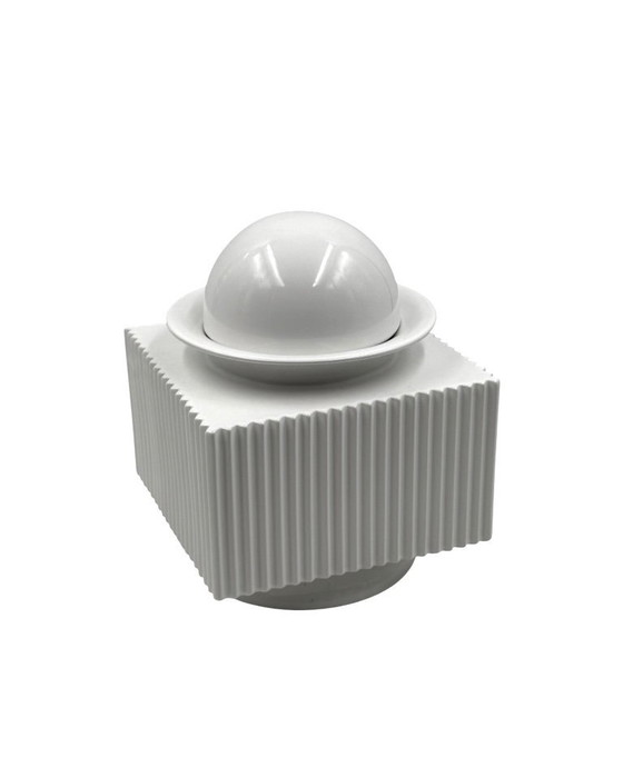 Image 1 of Sergio Asti, jarrón posmoderno de cerámica blanca, Cedit, Italia, década de 1970