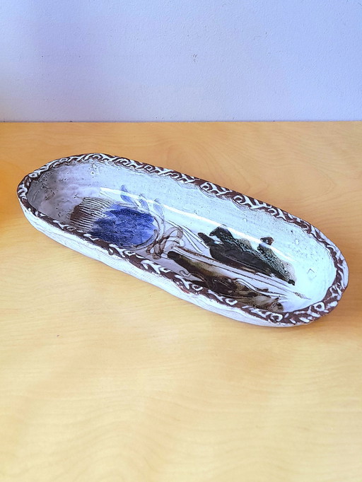 Ceramic thistle pocket organizer, Albert Thiry 1960
