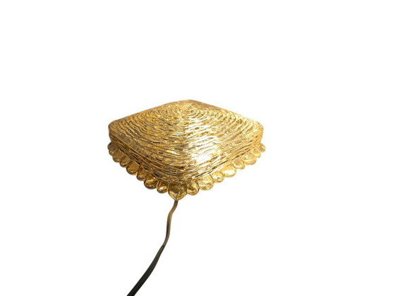 Image 1 of Glashütte Limburg - Amber  - plafondlamp - glas - metaal - 70's