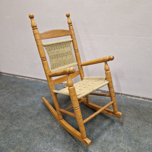 Fauteuil à bascule vintage 70's