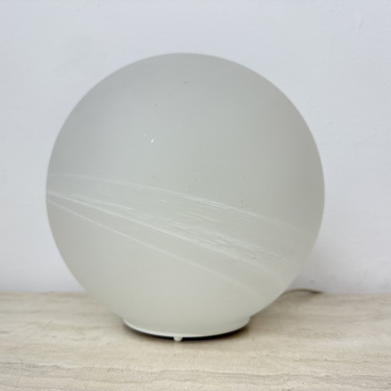 Image 1 of Lampada da tavolo vintage in vetro Wofi Leuchten Mars