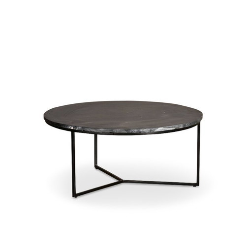 Bijzettafel marmer zwart d60