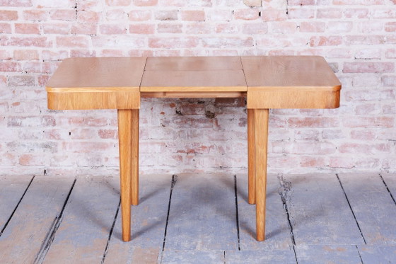 Extendable Art Deco Dining Table, by Jindřich Halabala, UP Závody, Czech, 1940s – Wood (photo 5 of 21)