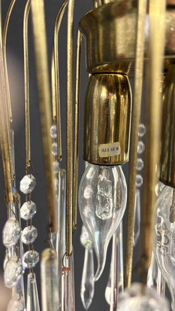 Image 1 of Lampada a goccia a cascata di Murano in stile Paolo Venini