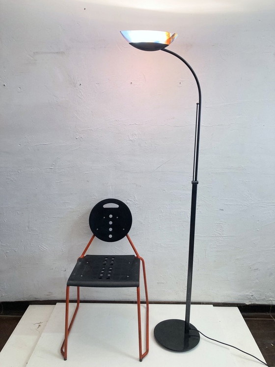 Image 1 of Italienische Halogen Stehleuchte Bogenleuchte Muranoglasschirm von Missoni 80er