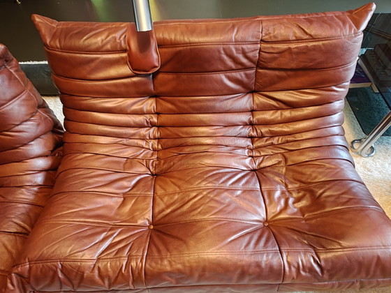 Conjunto Togo en perfecto estado original. – Ligne Roset, Sofás modulares, Leather (photo 3 of 7)