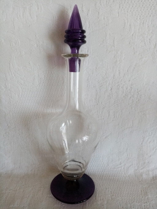 Caraffa per vino/acqua in vetro di Murano Salviati anni '50/'60 (35 cm)