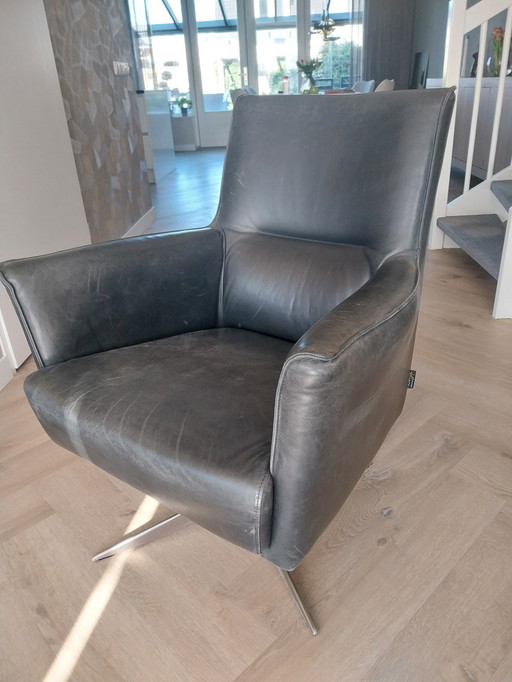 Leather armchair, brand " Novastyl"