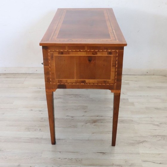 Image 1 of Antique Desk in Walnut inlaid, Italy Late 19th Century
