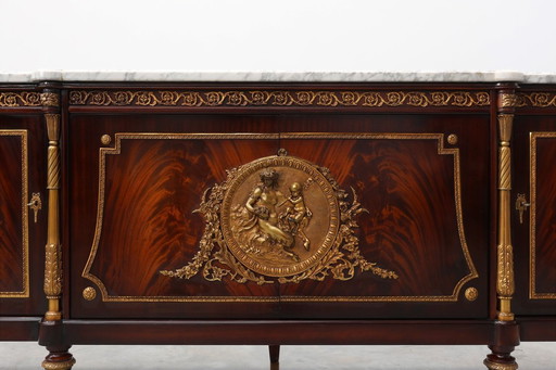 High Quality 20th Century Louis XVI style Mahogany sideboard by E.P. Ehalt, France 