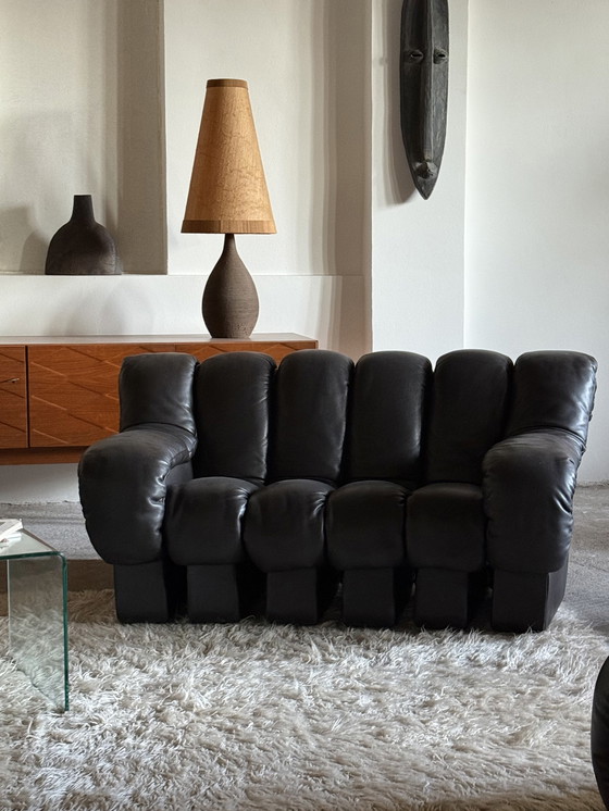 Image 1 of DIVANO MODULARE DE SEDE DS-600 “TATZELWURM” / “SNAKE” MARRONE SCURO 26 ELEMENTI SVIZZERA ANNI '80