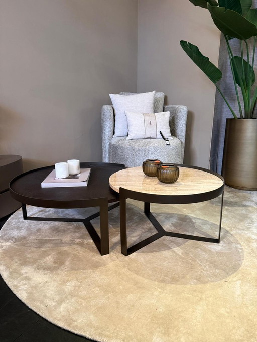 Juego de 2 mesas de centro Bora inspiradas en WR