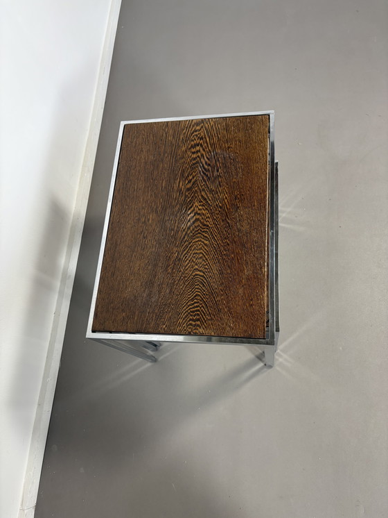 Image 1 of Set of 3 Sidetables Reversable top by Cees Braakman for pastoe jaren’60