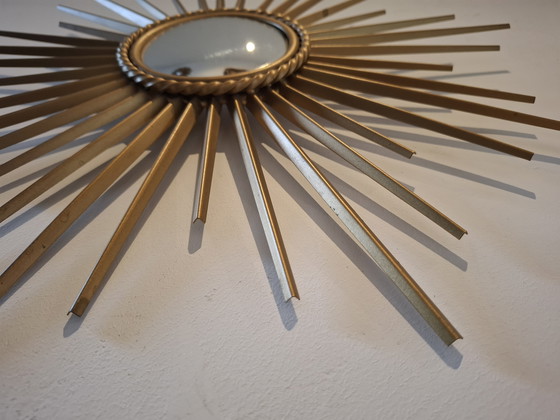 Image 1 of Espejo de sol de 39 cm. ¡Raro! Chaty Vallauris, firmado en 1960.