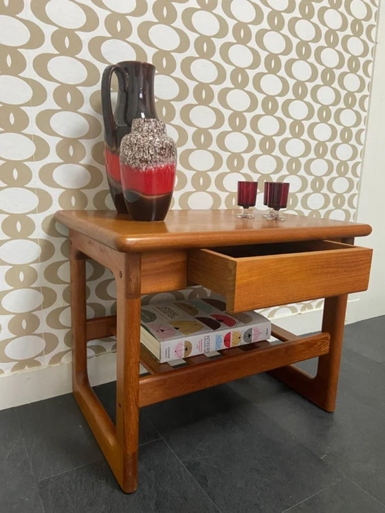 Image 1 of Tavolino da caffè in teak Dyrlund con cassetto