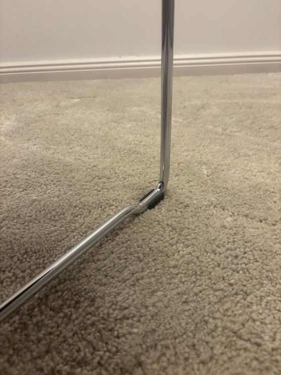 Image 1 of Ensemble de 4 chaises design vintage Soley Kusch & Co, rouge/chrome