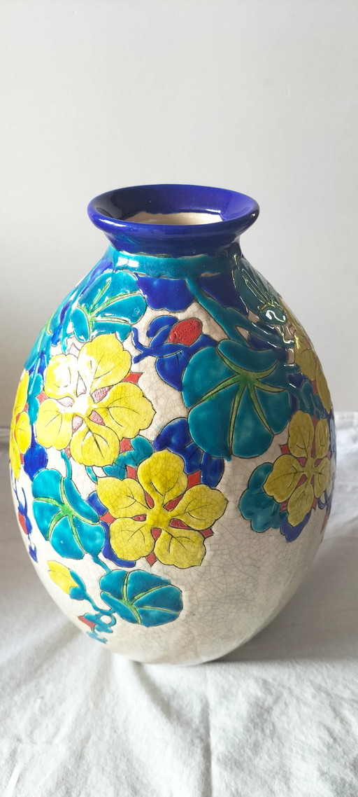Charles Catteau – Boch Frères Keramis Vase Art Déco – D.2762 – Ca. 1930