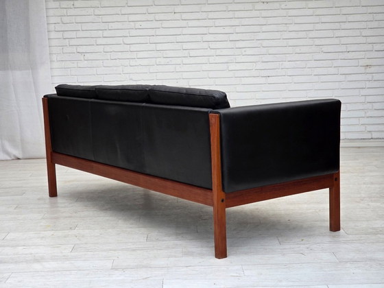 Image 1 of 1960s, Danish design by H.J.Wegner, 3 seater sofa model CH 163.