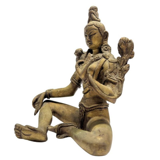 Estatua de Tara Verde Bronce – Sur de la India – Lote 473 – Esculturas, Bronze (photo 8 of 10)